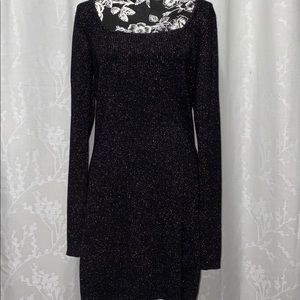 Black and glitter cocktail dress!